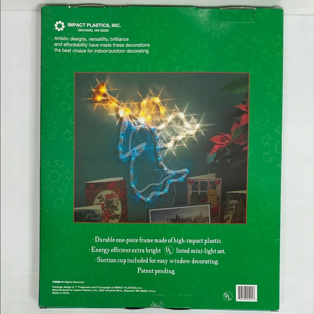 Angel Christmas Lights of Peace Holiday Decor Indoor Outdoor Decorations White